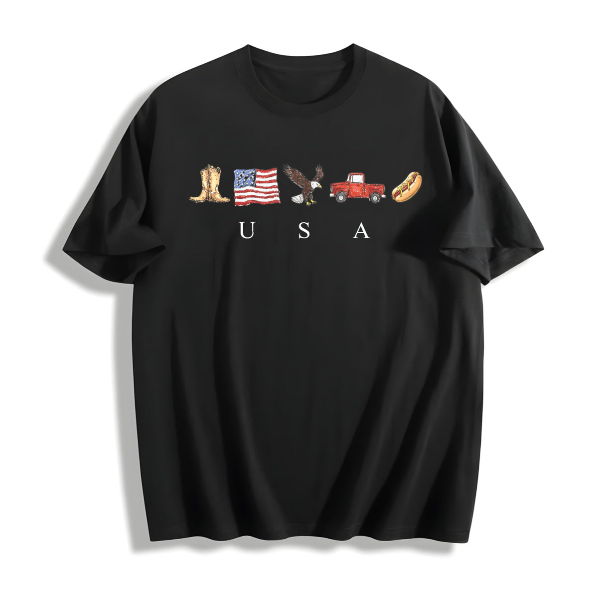USA Icons Cotton T-Shirt product image 1