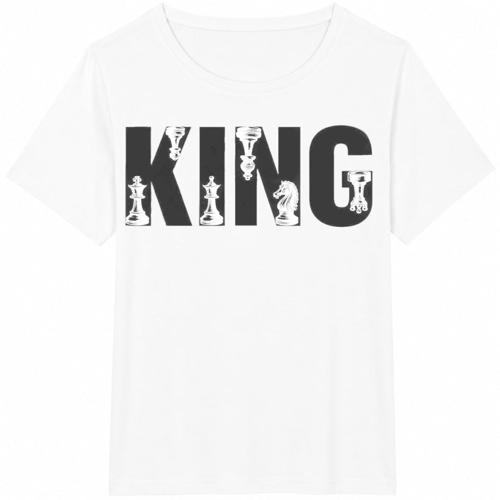 King Chess Letter Cotton T-Shirt product image 2