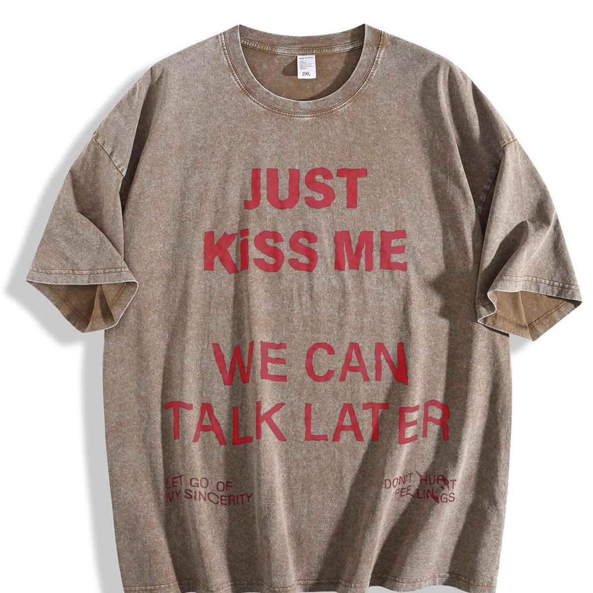 Just Text Vintage Washed T-Shirt product image 3