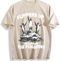 Flippers Up I Stand With The Penguins Vintage Washed T-Shirt product image 1