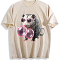 Opossum With Pink Glasses Vintage Washed T-Shirt product image 1