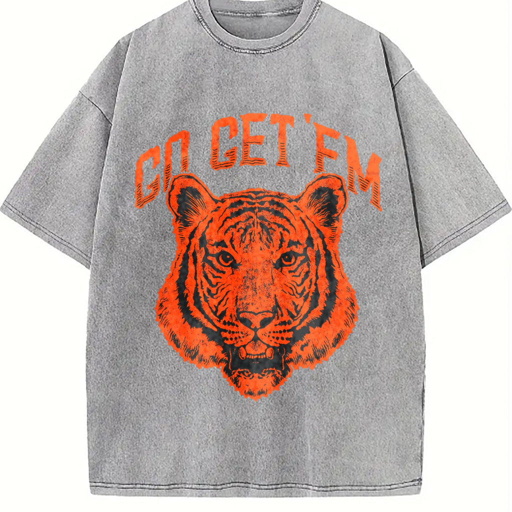 Go Get Em Tiger Funny Motivational Big Cat Cute Vintage product image 5