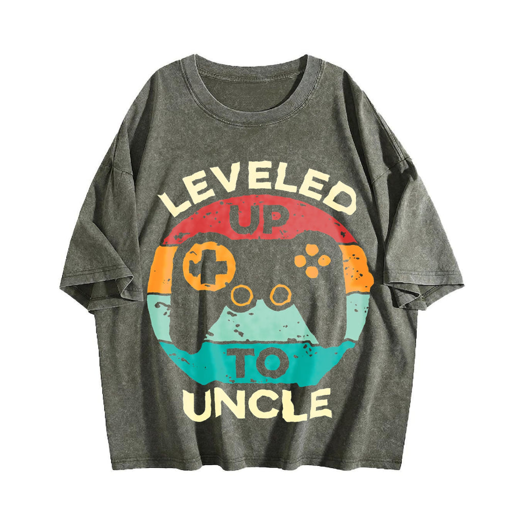 Leveled Up To Uncle Vintage Washed T-Shirt product image 4
