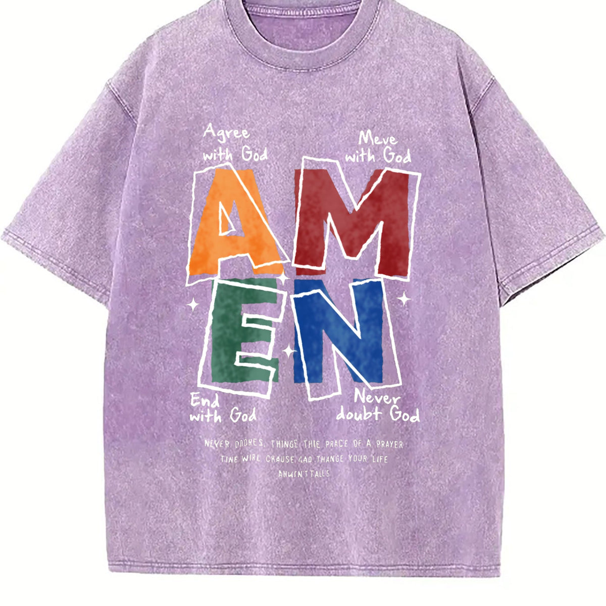 Amen Classic Letter Header Vintage Washed T-Shirt product image 6