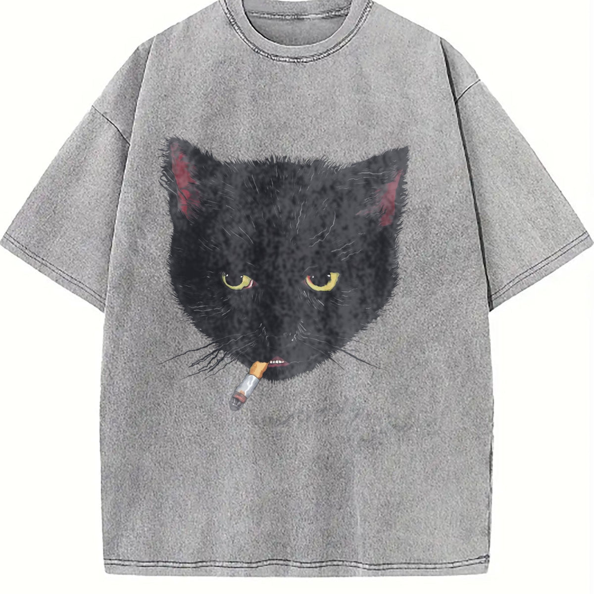 Y2K Smocking Cat Vintage Washed T-Shirt product image 5