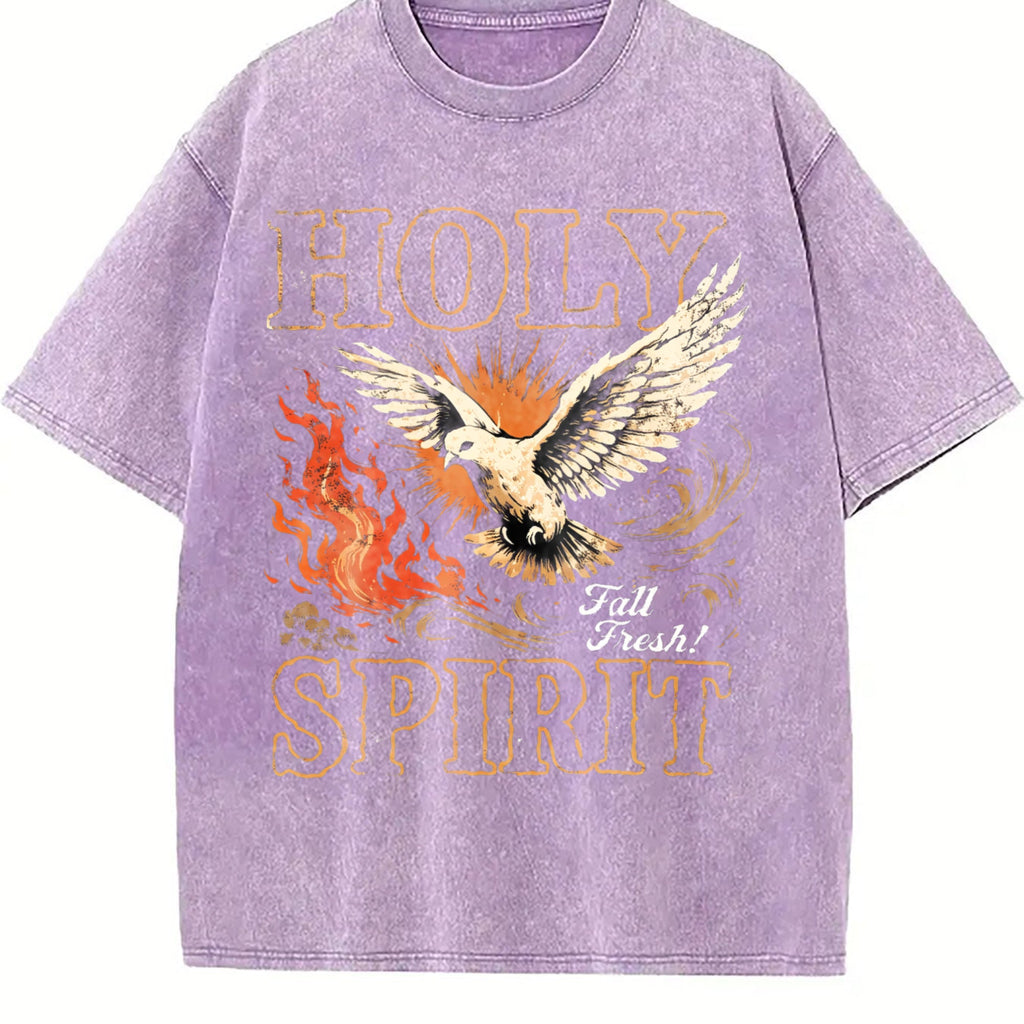Holy Spirit Fall Fresh Christian Faith Dove Flame Vintage product image 6