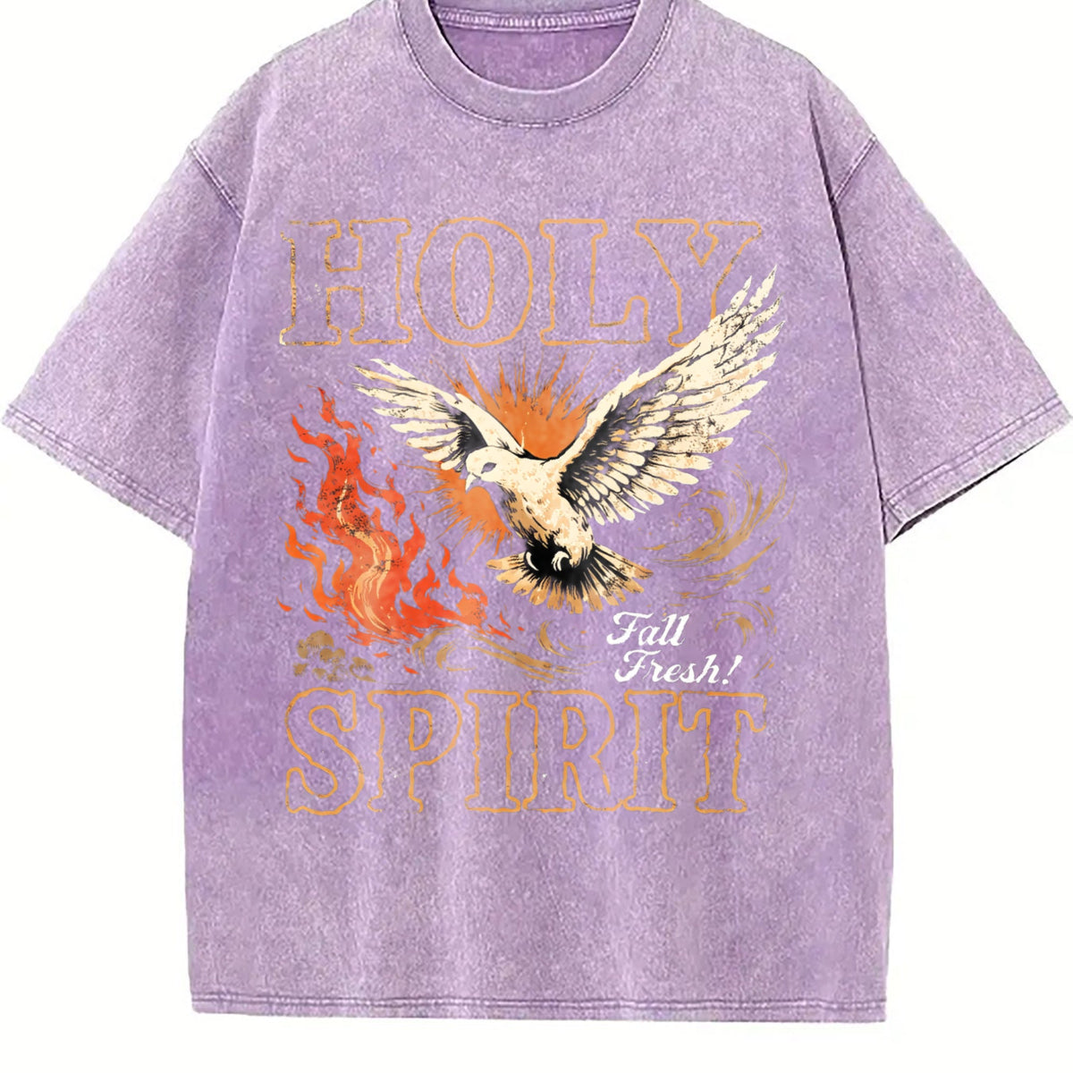 Holy Spirit Fall Fresh Christian Faith Dove Flame Vintage product image 6