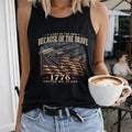Because Of The Brave 1776 Flag Women's Tank Top