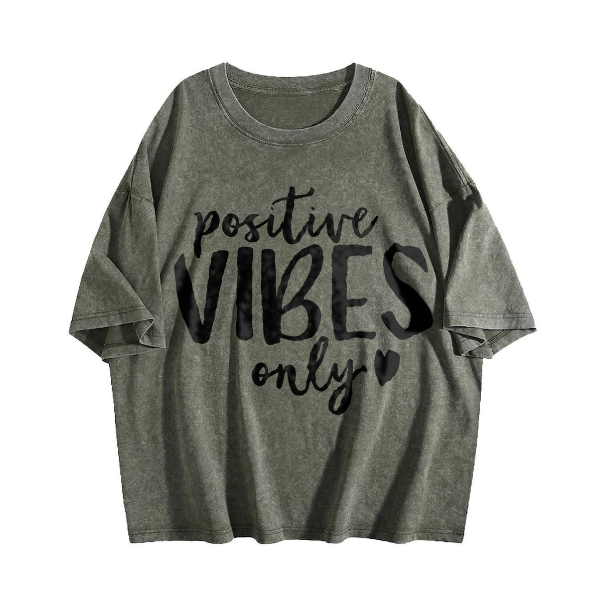 Positive Vibes Only Good Vintage Washed T-Shirt product image 4