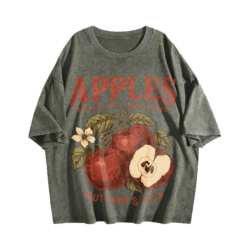Apples Autumn's Best Vintage Washed T-Shirt product image 4