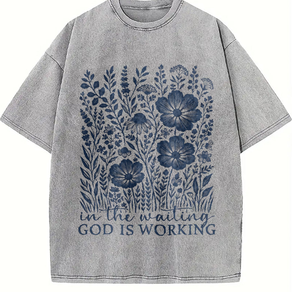 Floral Christian Vintage Washed T-Shirt product image 5