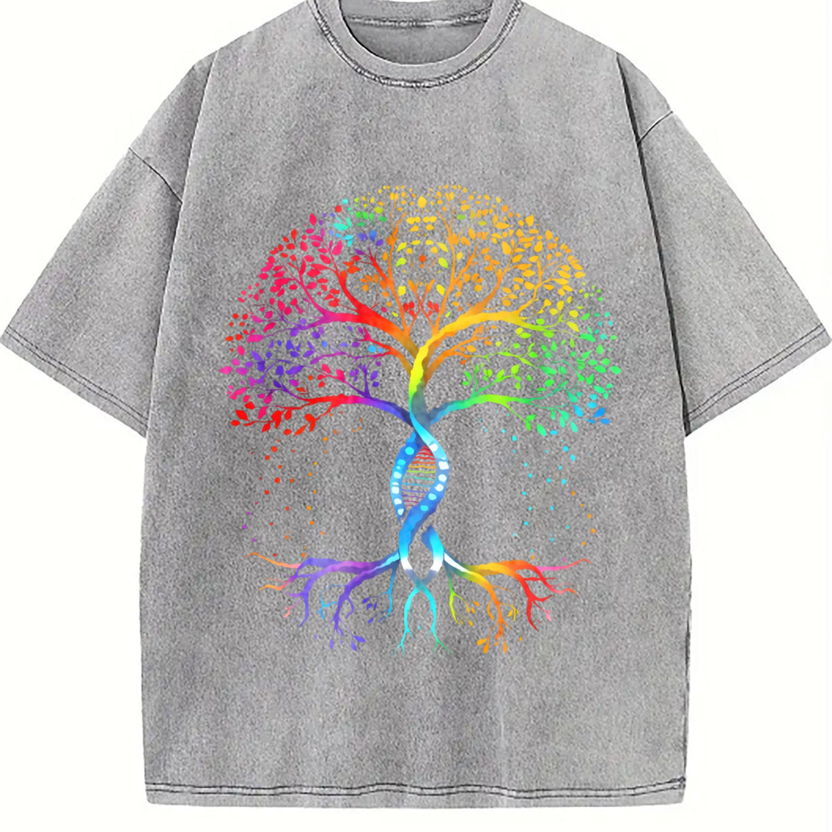Pride Tree Of Life Bella Canvas Vintage Washed T-Shirt product image 5