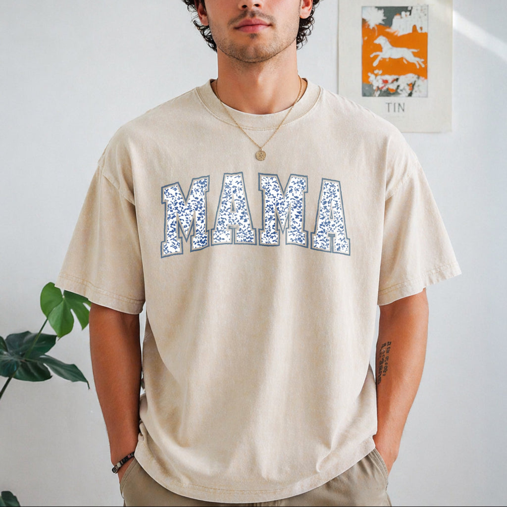 Mama With Toile Floral Vintage Washed T-Shirt product image 8