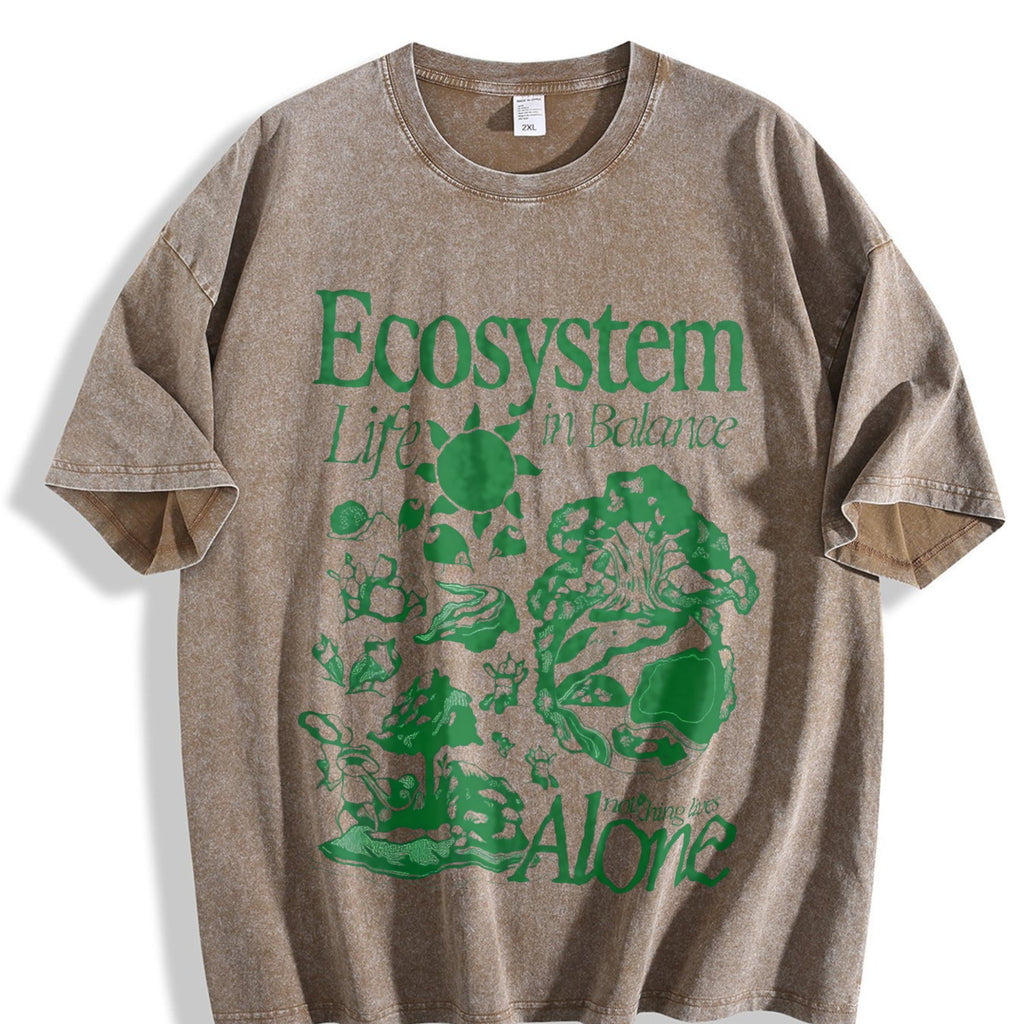 Ecosystem Biology Vintage Washed T-Shirt product image 3