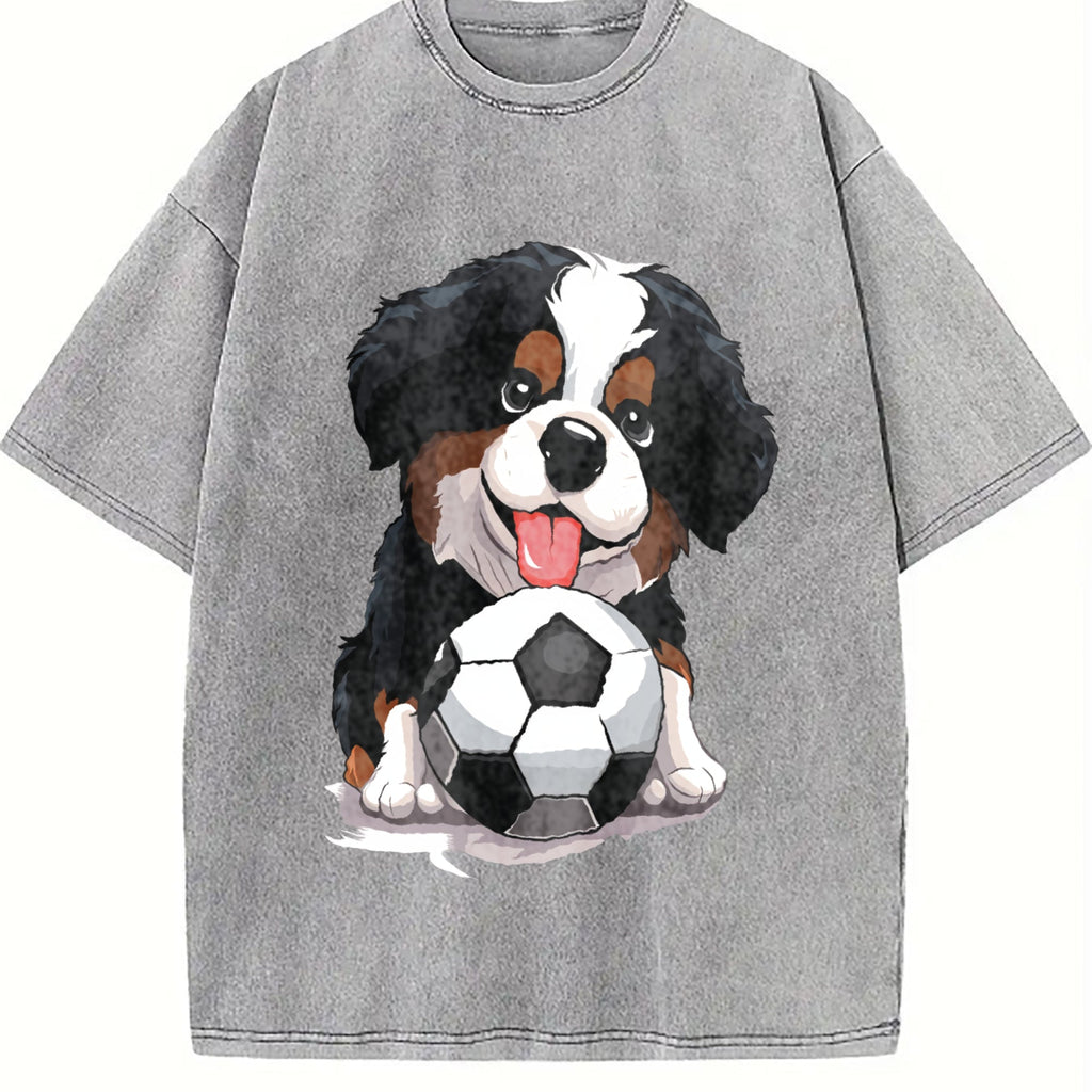 Global Soccer Fan Vintage Washed T-Shirt product image 5