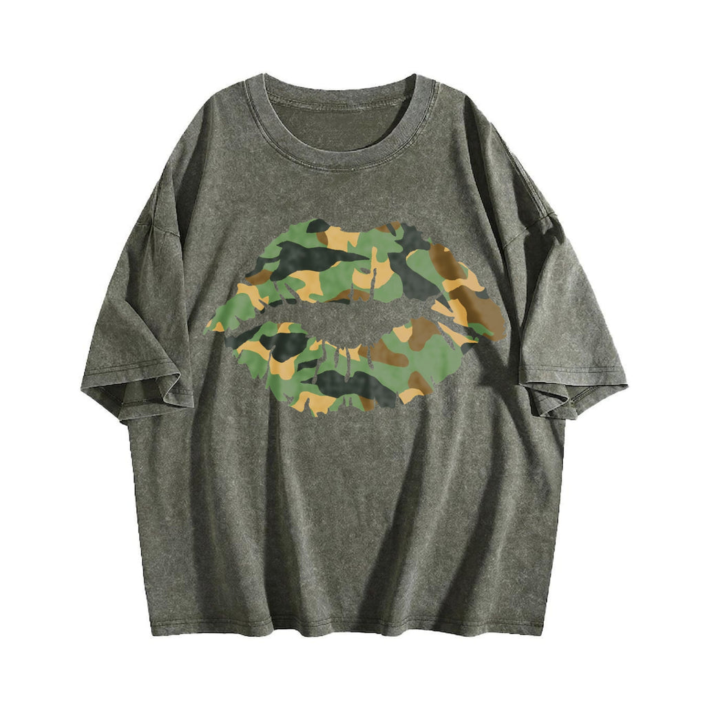 Camo Lip Vintage Washed T-Shirt product image 4