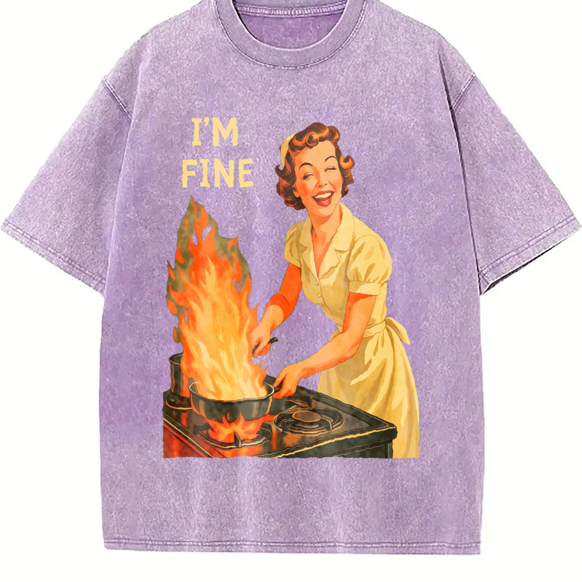 I'm Fine - Funny Housewife - Sarcastic For USA Vintage product image 6
