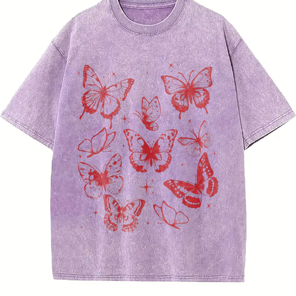 Butterflies 90s Vintage Washed T-Shirt product image 6