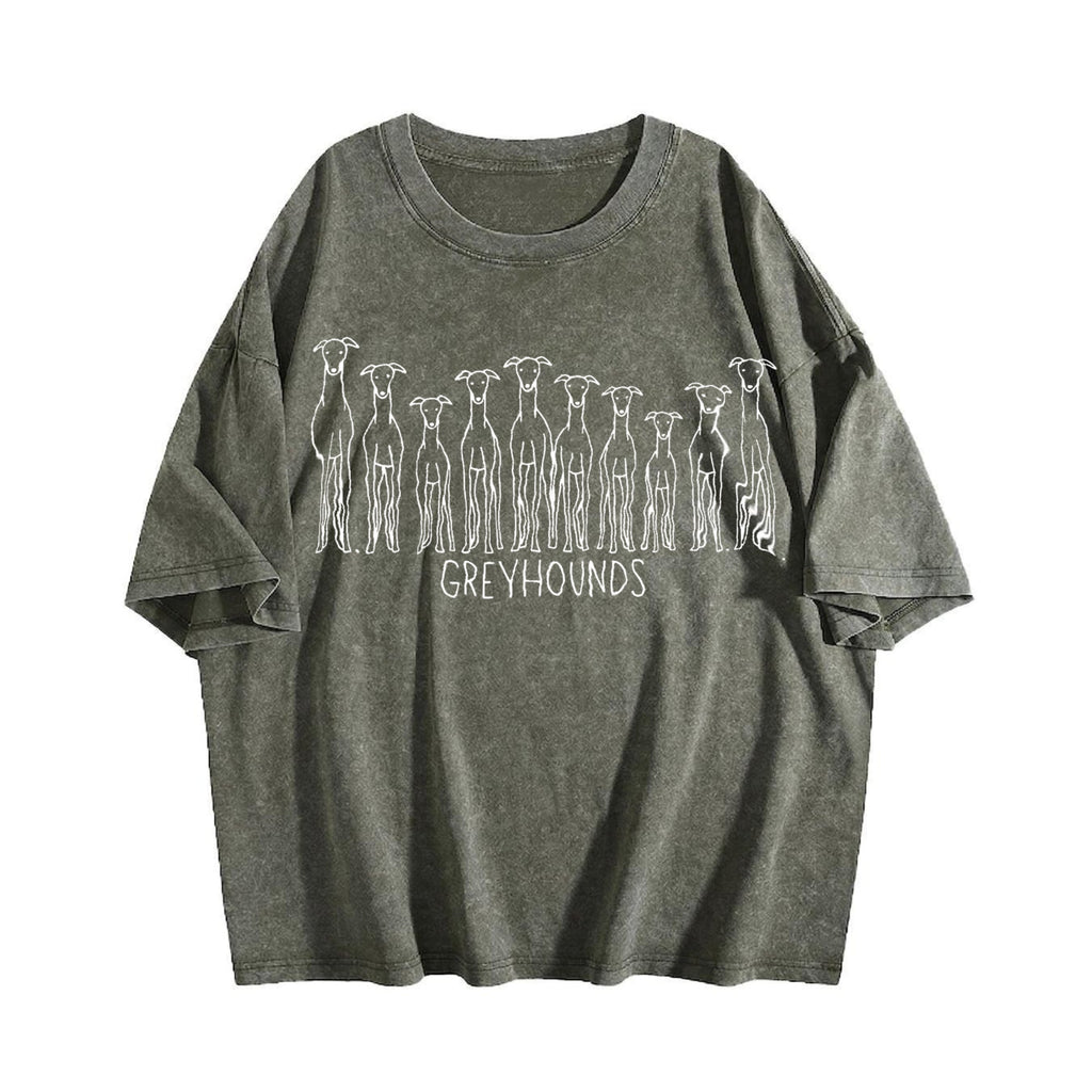 Greyhound Lover Vintage Washed T-Shirt product image 4