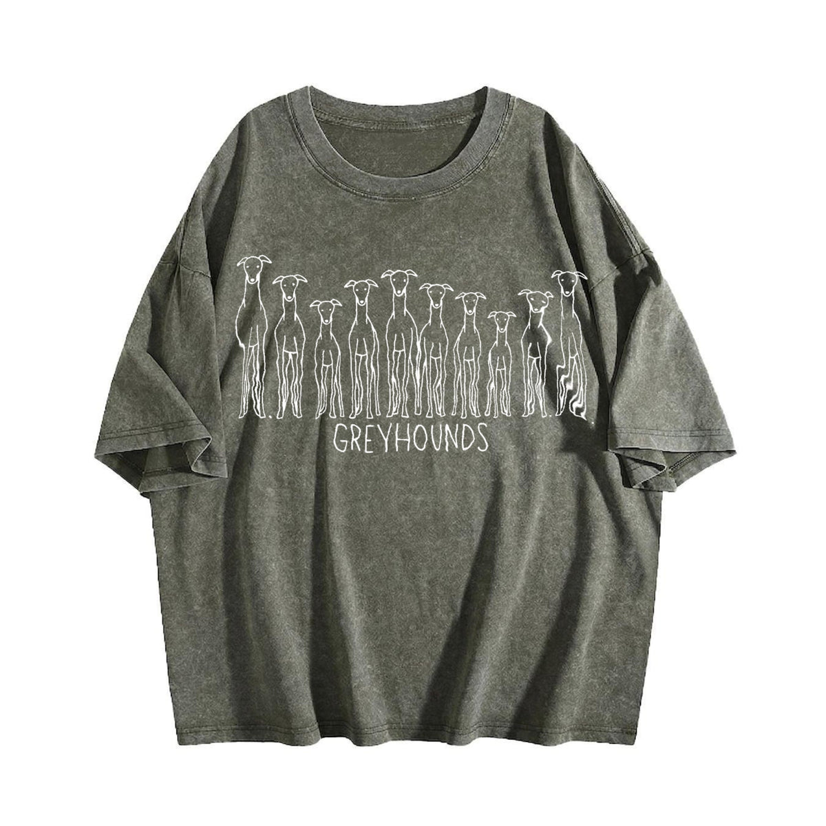 Greyhound Lover Vintage Washed T-Shirt product image 4