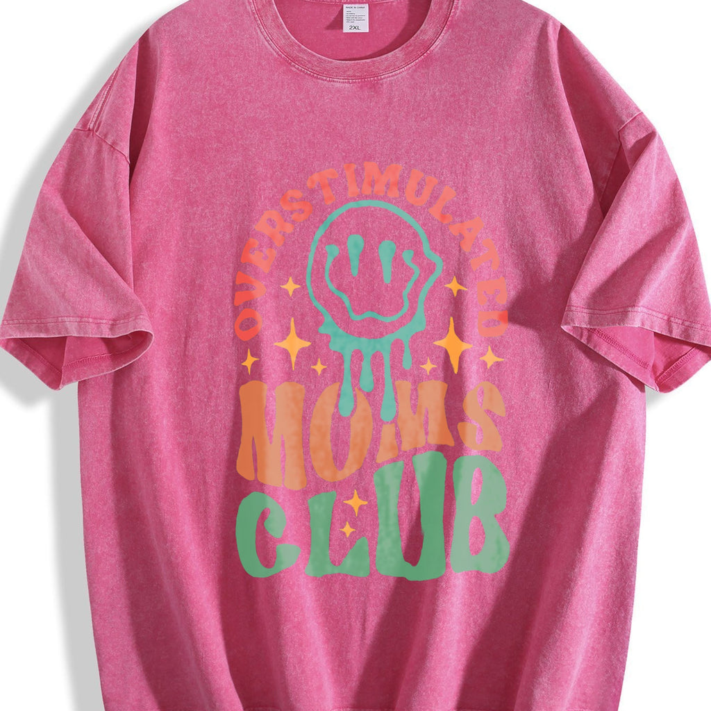 Mother's Day Mom's Club Vintage Washed T-Shirt product image 7