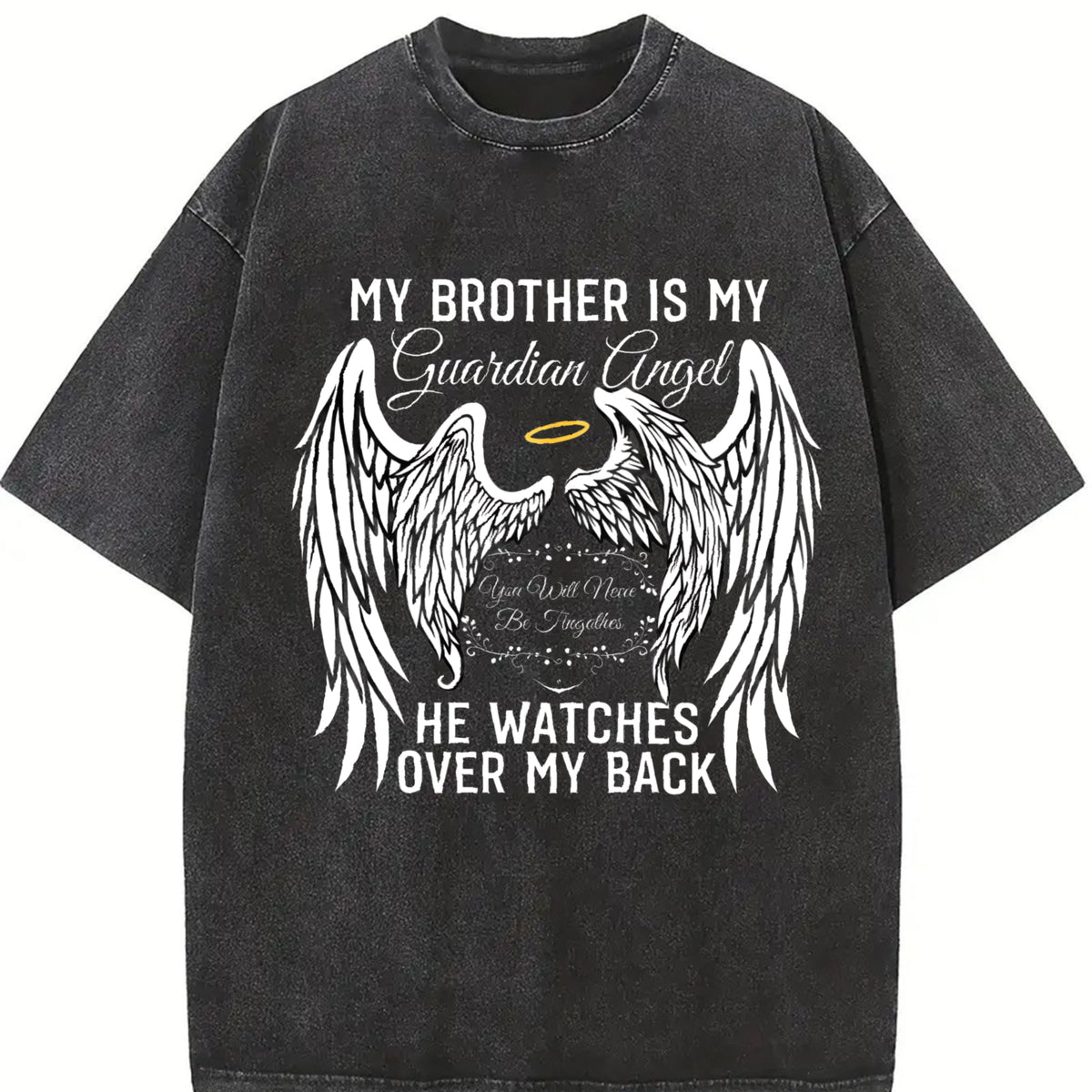 My Brother Is My Guardian Angel Vintage Washed T-Shirt product image 2