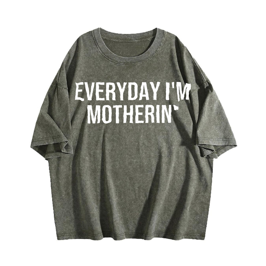 Everyday I'm Motherin Vintage Washed T-Shirt product image 4