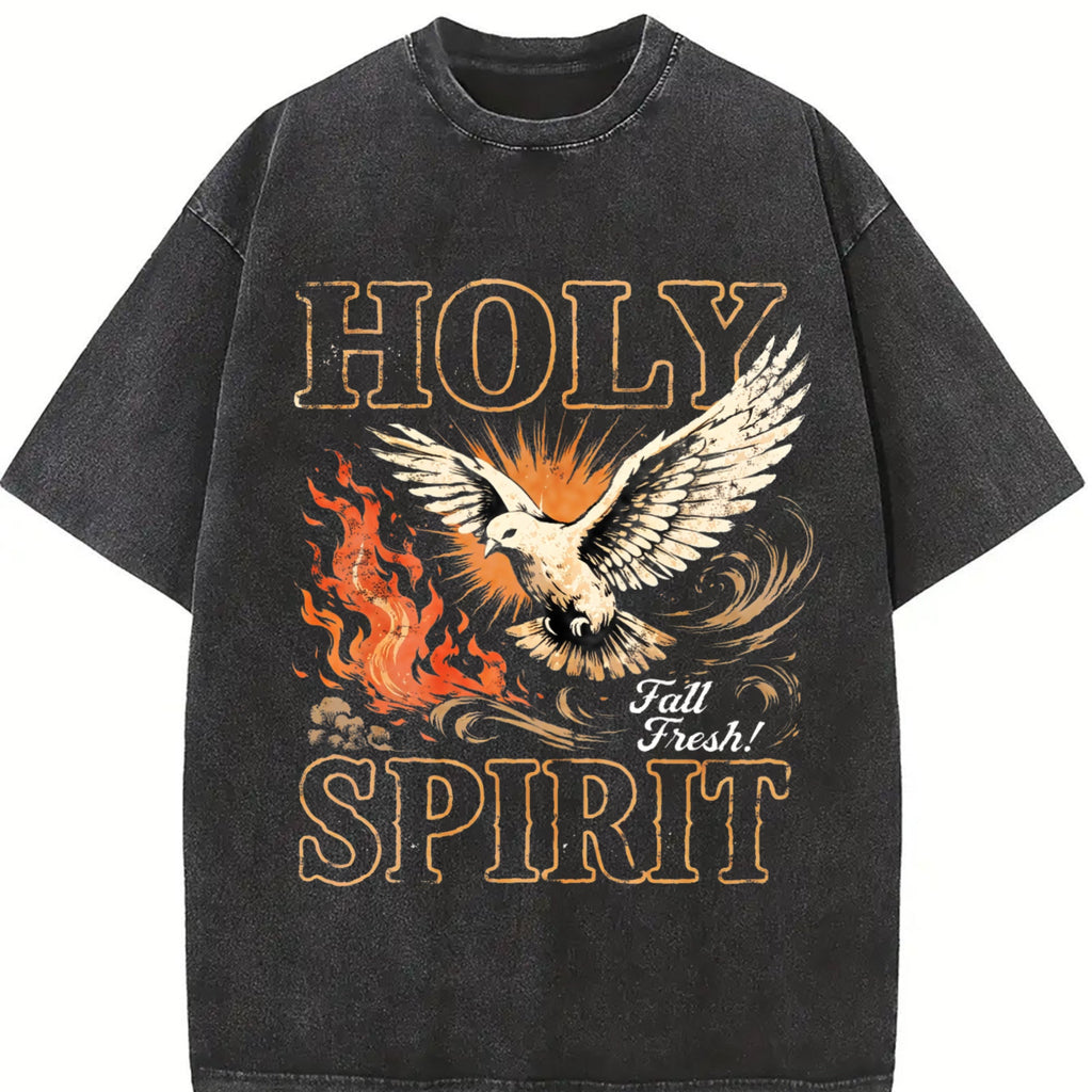 Holy Spirit Fall Fresh Christian Faith Dove Flame Vintage product image 2