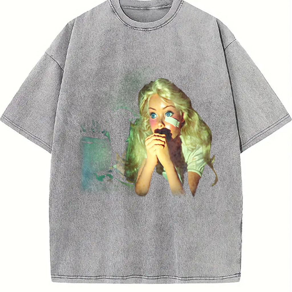 Doll with Mint Hair and a Snack Vintage Washed T-Shirt product image 5