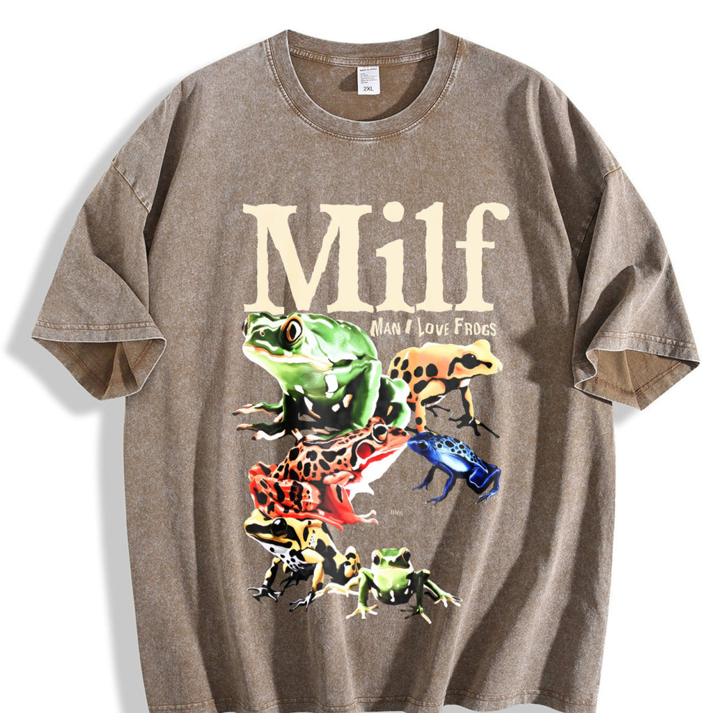 Man I Love Frogs Vintage Washed T-Shirt product image 3