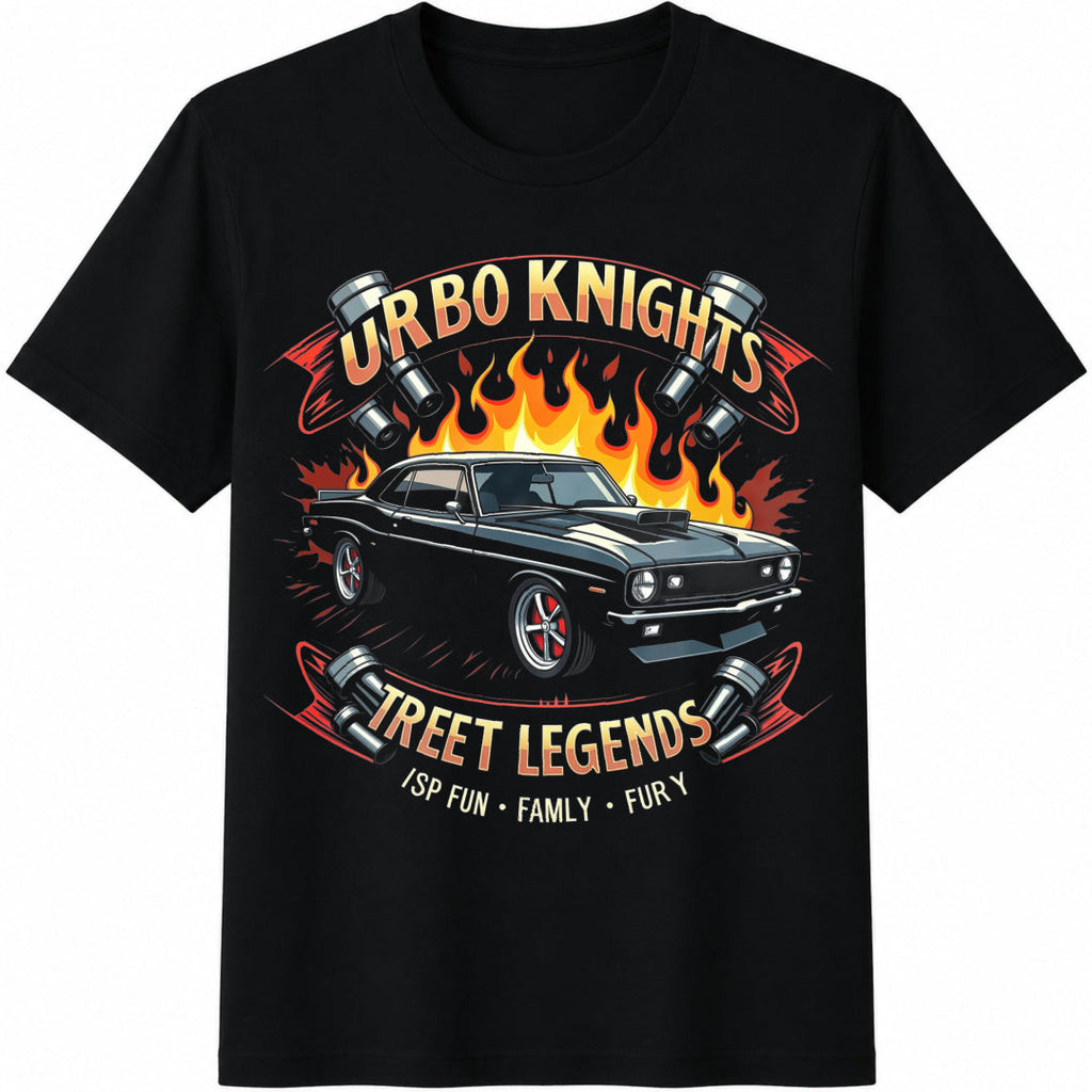 Turbo Knights Legends - Classic Car For Fun Cotton T-Shirt product image 1