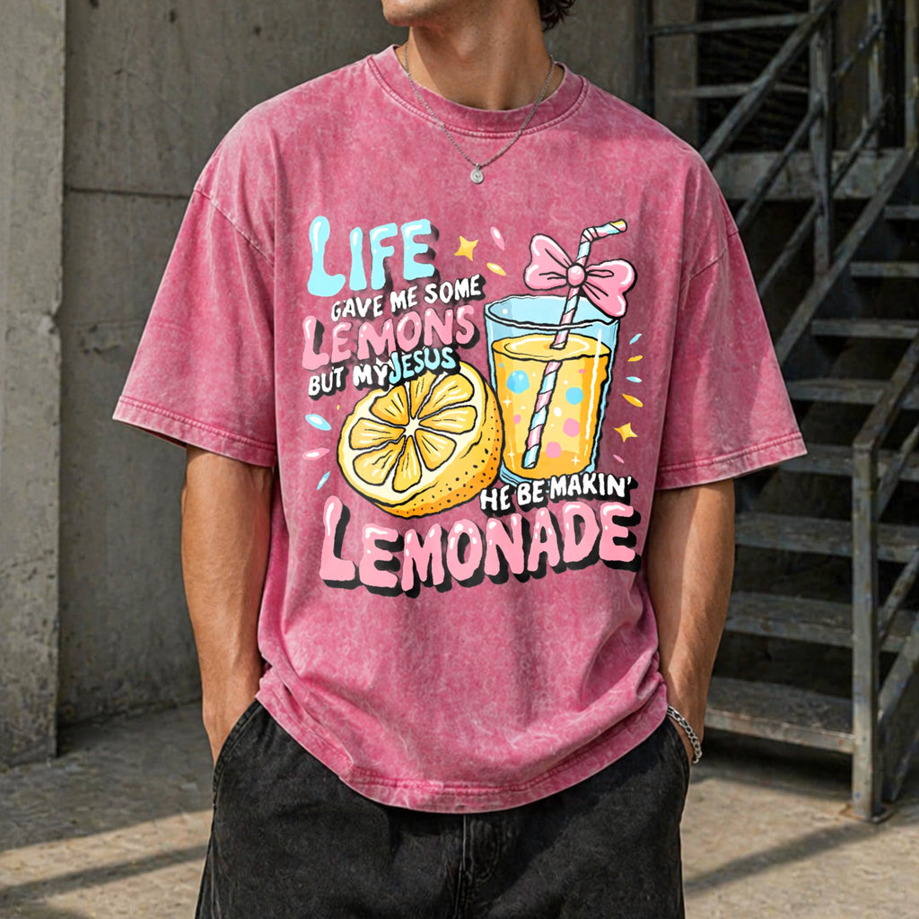 Fun Christian Faith - Life Gave Me Lemons Vintage Washed product image 14