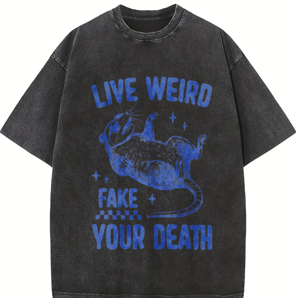 Sarcastic Possum 90s Vintage Washed T-Shirt product image 2