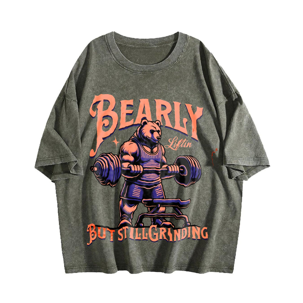 Gym Motivation Vintage Washed T-Shirt product image 4