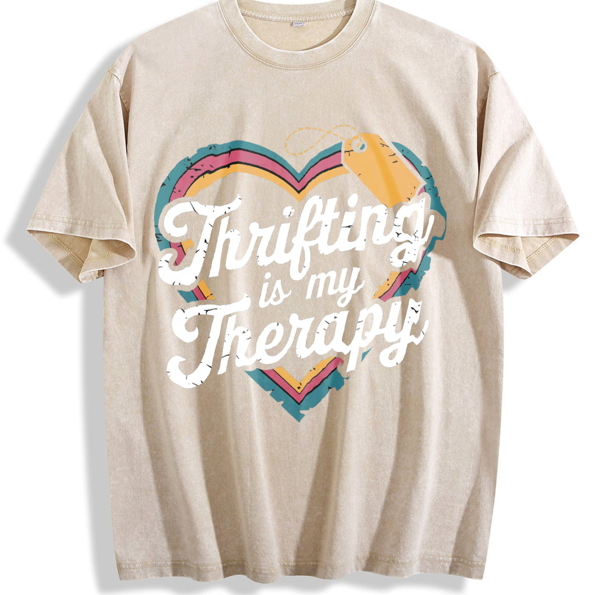 Thrifting Is My Therapy Vintage Washed T-Shirt product image 1