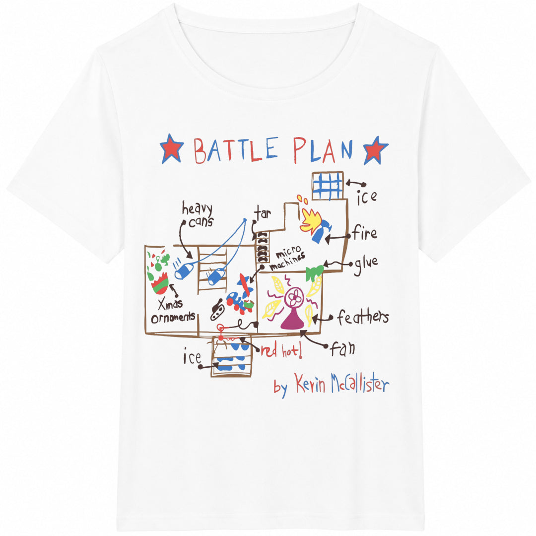 Battle Plan Christmas Movie Funny Cotton T-Shirt product image 2
