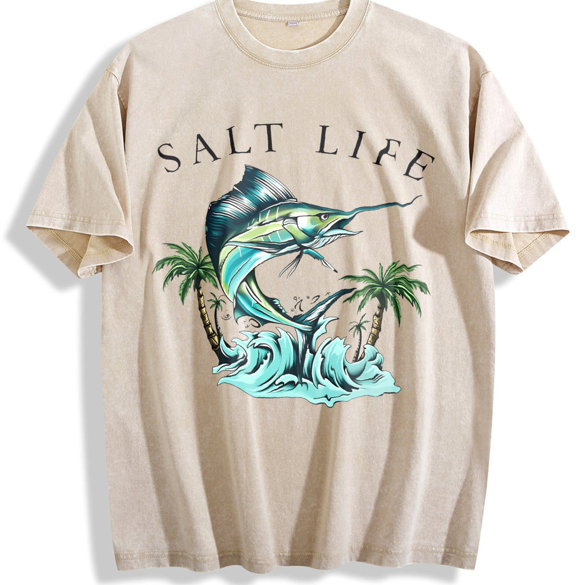 Saltwater Fishing Vintage Washed T-Shirt product image 1