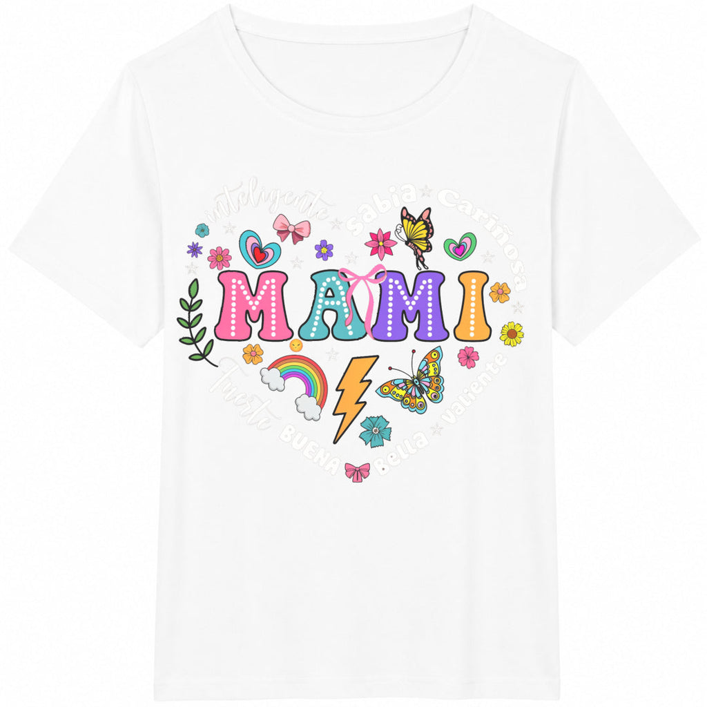 Floral Hispanic Mama Cotton T-Shirt product image 2