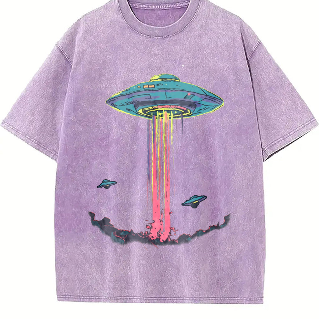 Alien Abduction Vintage Washed T-Shirt product image 6