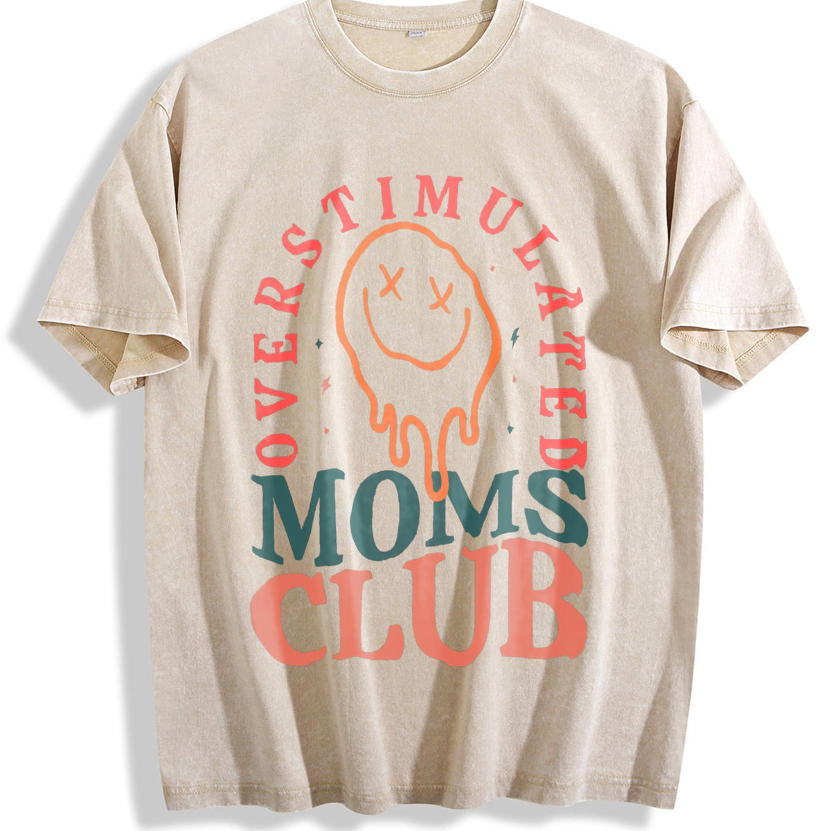 Overstimulated Moms Club Vintage Washed T-Shirt product image 1