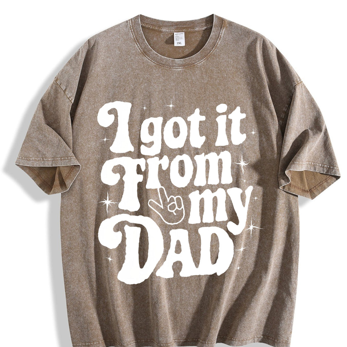 I Got It From My Dad Vintage Washed T-Shirt product image 3