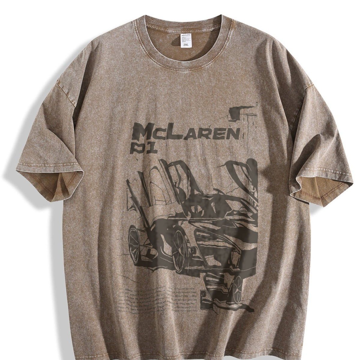 P1 Supercar 90s Funny Good Vintage Washed T-Shirt product image 3