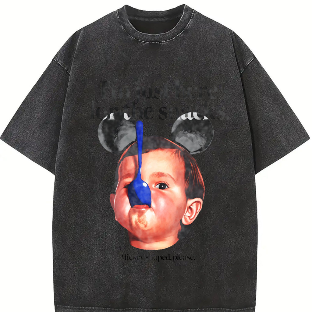 I'm Just Here For The Snacks Vintage Washed T-Shirt product image 2