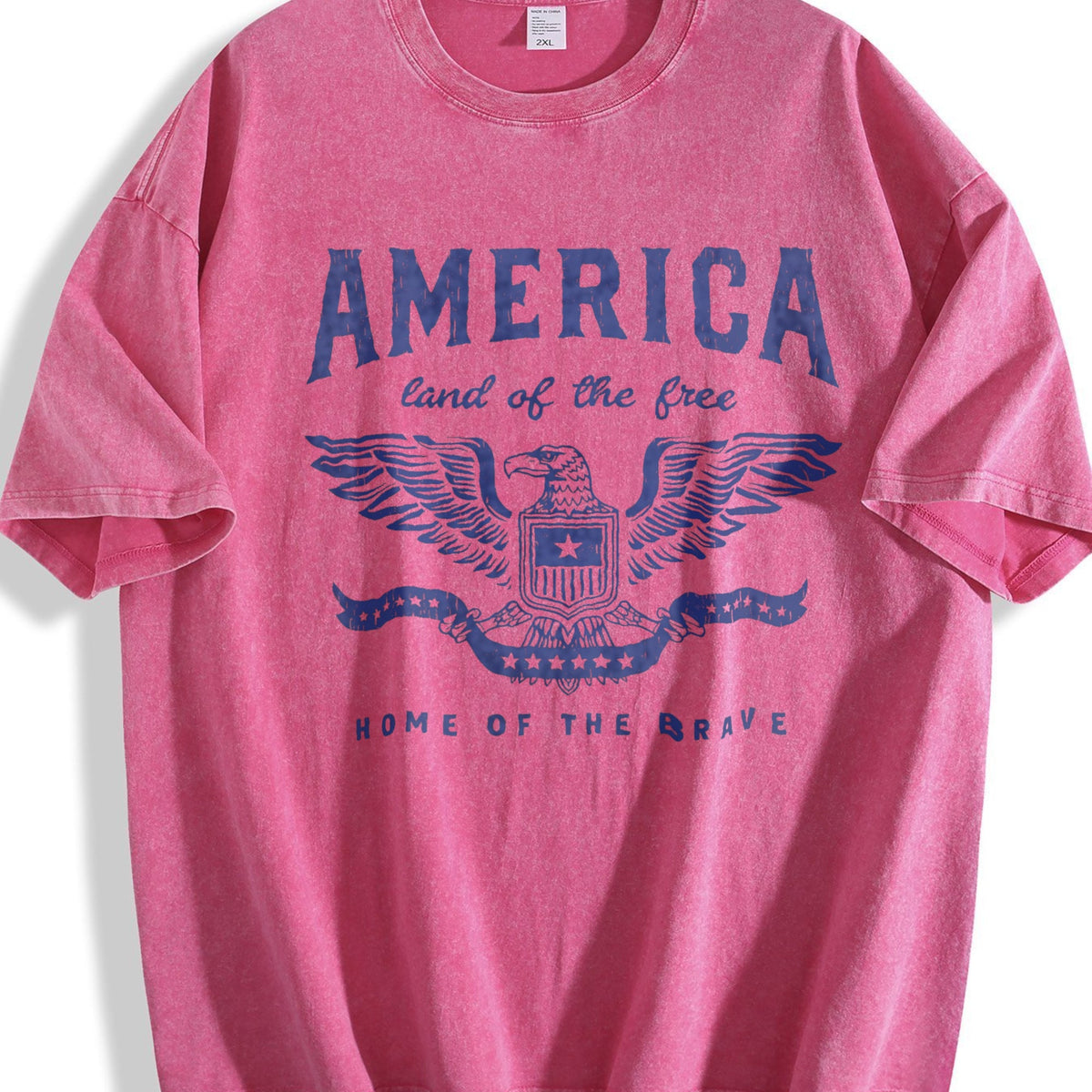 Funny America Land Of The Free Home Of Brave Vintage Washed product image 7