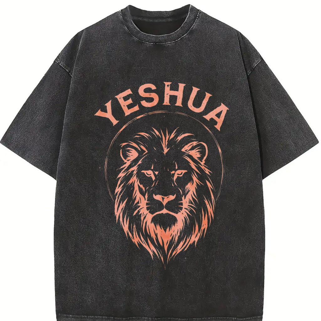 Yeshua Lion Vintage Washed T-Shirt product image 2
