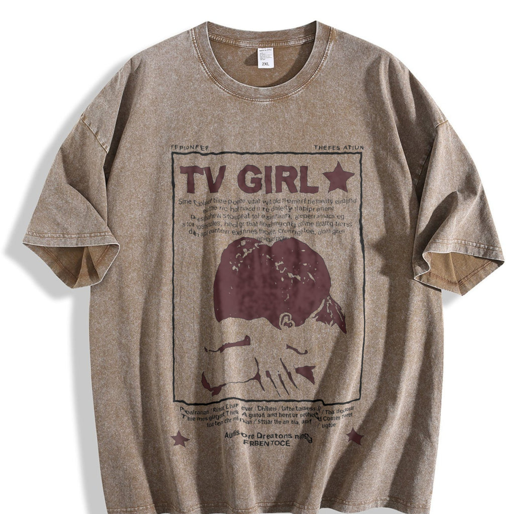 Y2K Tv Girl Lovers Rock Song Vintage Washed T-Shirt product image 3
