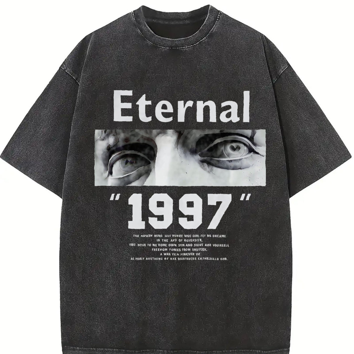Eternal 1997 Eye Portrait Gym Muscle Vintage Washed T-Shirt product image 2