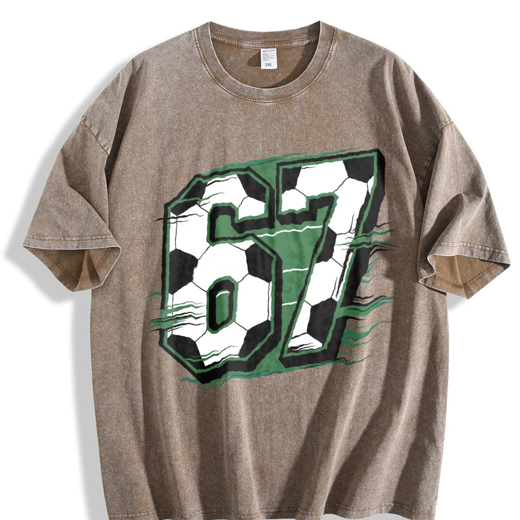 Global Soccer Fan Vintage Washed T-Shirt product image 3