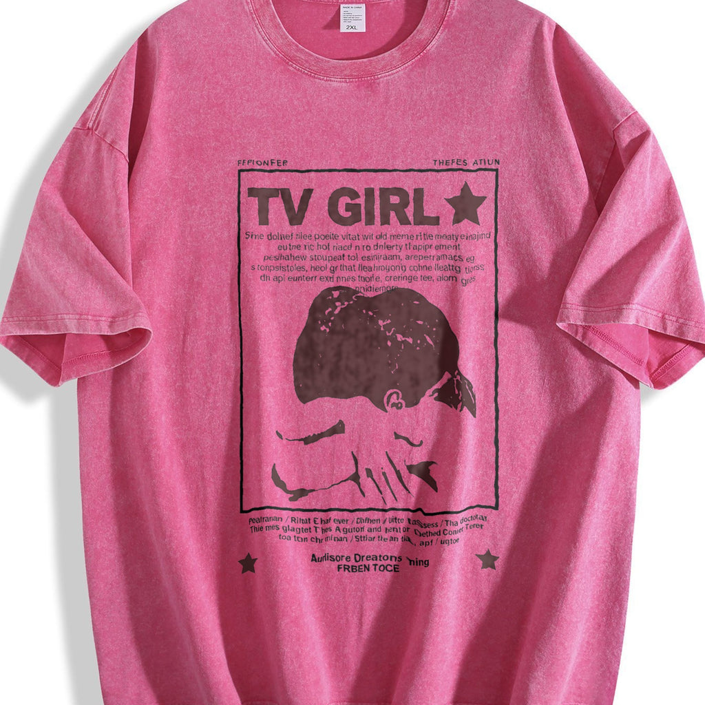 Y2K Tv Girl Lovers Rock Song Vintage Washed T-Shirt product image 7