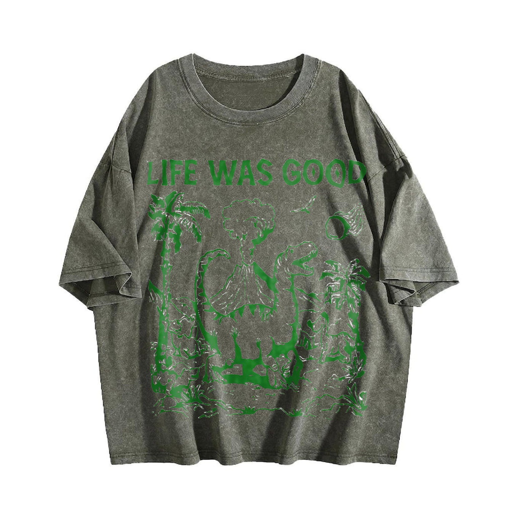 Funny Dinosaur 90s Vintage Washed T-Shirt product image 4